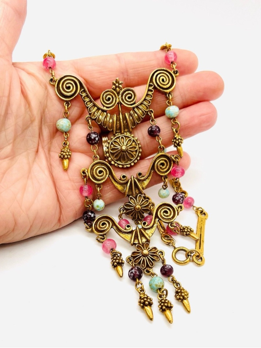 RARE GOLDETTE ETRUSCAN REVIVAL NECKLACE!! - Picture 11 of 16